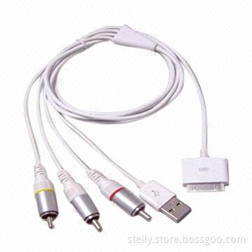 High-quality A/V Cable for iPhone/iPad/iPod 2.2 Version